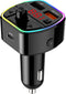 Technaxx FMT1600BT Bluetooth FM Transmitter - Met spraakassistent - USB-C PD 20W - Zwart/RGB