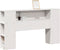 vidaXL - Hoofdbord - met - opbergruimte - 120 - cm - massief - grenenhout - wit