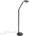 Steinhauer Ringlux - vloerlamp - verstelbare hoogte 110-140cm - zwart metaal - Ø 25cm - LED - 4138ZW