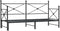 vidaXL - Slaapbank - met - onderschuifbed - zonder - matras - 90x190cm - staal - zwart