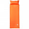 vidaXL - Kampeermatras - met - kussen - zelfopblazend - 1-persoons - oranje