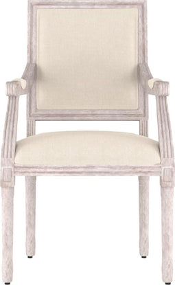 vidaXL Fauteuil 54x59x99 cm linnen beige