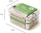 Lunchbox - RVS - 3 bakjes in 1