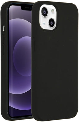 Accezz Liquid Silicone Backcover iPhone 13 - Schokabsorberend - Zwart