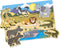 Melissa & Doug Houten Knopjespuzzel - Safari 7-delig