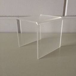 Klika - Acryl-bruggetje 10x10cm hoog 50mm transp - 50 stuks