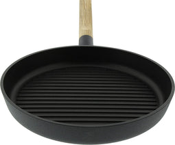 Eva Solo - Nordic Kitchen Gietaluminium Slip-Let Non-Stick Grillpan Ø 28 cm - Hout - Zwart