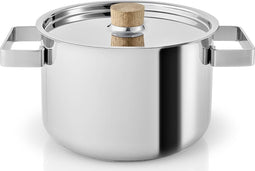 Eva Solo - Nordic Kitchen Stainless Steel Kookpan Ø 19.4 cm 3.0 Liter - Zilver - Roestvast Staal - Hout