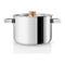 Eva Solo - Nordic Kitchen Stainless Steel Kookpan Ø 19.4 cm 3.0 Liter - Zilver - Roestvast Staal - Hout