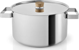 Eva Solo - Nordic Kitchen Stainless Steel Kookpan Ø 25.5 cm 6.0 Liter - Roestvast Staal - Zilver