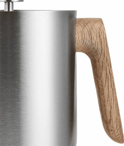 Eva Solo - Nordic Kitchen Thermo Theemaker 1 liter - Zilver - Bruin - Roestvast Staal - Hout - Siliconen