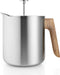 Eva Solo - Nordic Kitchen Thermo Theemaker 1 liter - Zilver - Bruin - Roestvast Staal - Hout - Siliconen