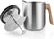 Eva Solo - Nordic Kitchen Thermo Theemaker 1 liter - Zilver - Bruin - Roestvast Staal - Hout - Siliconen