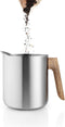 Eva Solo - Nordic Kitchen Thermo Theemaker 1 liter - Zilver - Bruin - Roestvast Staal - Hout - Siliconen