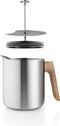 Eva Solo - Nordic Kitchen Thermo Theemaker 1 liter - Zilver - Bruin - Roestvast Staal - Hout - Siliconen