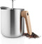 Eva Solo - Nordic Kitchen Thermo Theemaker 1 liter - Zilver - Bruin - Roestvast Staal - Hout - Siliconen