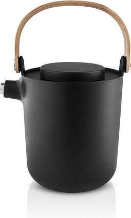 Eva Solo - Nordic Kitchen Thermoskan voor Thee 1 liter - Bamboe - Zwart