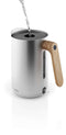 Eva Solo - Nordic Kitchen Waterkoker 1,5 liter - Zilver - Roestvast Staal - Kunststof - Hout