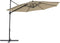 Beliani SAVONA II - Zweefparasol - Beige - Kunststof