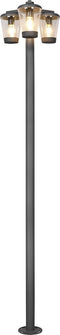 TRIO CAVADO - Paalverlichting - 3x E27 4W - Antraciet - IP44