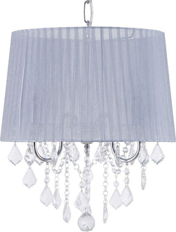 EVANS - Kroonluchter - Grijs - Polyamide