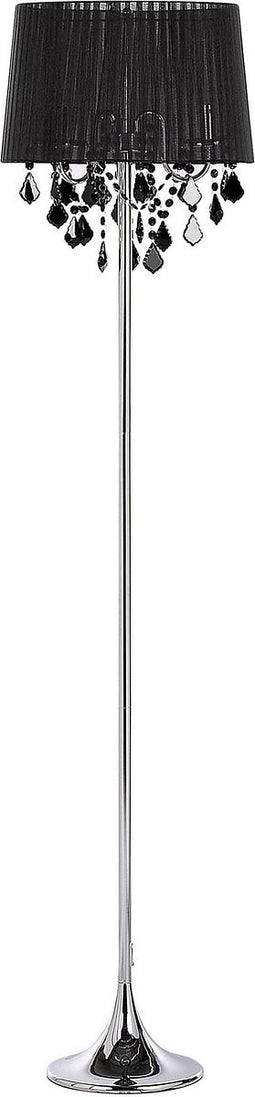 EVANS - Staande lamp - Zwart - Metaal