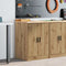 vidaXL - Garagekast - 60x51x85 - cm - massief - grenenhout - artisan - eikenkleurig