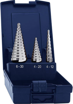 Eventus by Exact 15332 HSS Getrapteboorset 3-delig 4 - 12 mm, 4 - 20 mm, 4 - 30 mm 1 set(s)