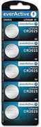 EverActive CR2025 3V Lithium Knoopcel Batterij 2025 DL2025 - 5 stuks