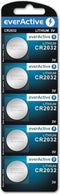 EverActive CR2032 3V Lithium Knoopcel Batterij 2032 DL2032 - 5 stuks