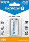 everActive Ni-MH 9V 6F22 250mAh Silver Line