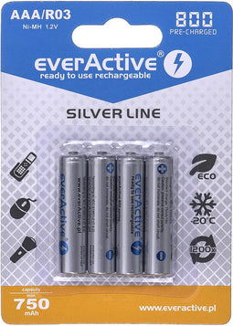 EverActive Precharged Herlaadbare NiMH batterijen AAA