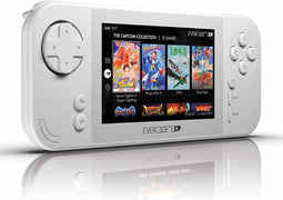 Evercade EXP handheld - met 18 Capcom games - met IREM arcade cartridge 1