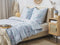 EVERGREEN - Beddengoed - Blauw - 220 x 240 cm - Katoen