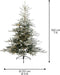 Everlands Grandis Fir Prelit Snowy Groen - Kerstboom - Ø152xH210 cm 550 Led