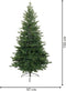 Everlands Kunstkerstboom Allison Pine - Groen - PE en PVC naalden - D.97cm - H.150cm