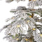 Everlands kunstkerstboom Alpine fir snowy prelit - 240cm - 250 lampjes warm wit
