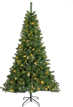 Everlands Kunstkerstboom Monarchboom prelit Ø126-210 cm Groen