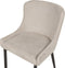 EVERLY - Eetkamerstoel set van 2 - Beige - Polyester