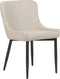 EVERLY - Eetkamerstoel set van 2 - Beige - Polyester