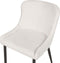 EVERLY - Eetkamerstoel set van 2 - Gebroken wit - Polyester