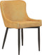 EVERLY - Eetkamerstoel set van 2 - Geel - Polyester