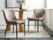 EVERLY - Eetkamerstoel set van 2 - Taupe - Polyester