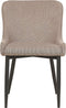 EVERLY - Eetkamerstoel set van 2 - Taupe - Polyester