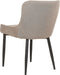 EVERLY - Eetkamerstoel set van 2 - Taupe - Polyester