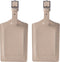EverNeeds Bagagelabel - Kofferlabel voor Koffers - Kofferlabels - Bagagelabels - PU Leer - Creme - 2 Stuks