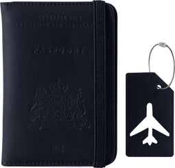 EverNeeds Paspoorthoesje - Paspoorthouder - Paspoorthoezen - PU Leer - Zwart