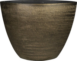 Ter Steege Bloempot Ovaal Goud-Bruin D 33 cm L 16 cm H 25 cm