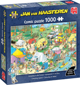 Jan van Haasteren - Kamperen in het Bos - Legpuzzel 1000 stukjes - Meerkleurig