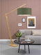 GOOD&MOJO Vloerlamp Montblanc - Bamboe/Groen - 175x60x207cm - Scandinavisch,Bohemian - Staande lampen voor Woonkamer - Slaapkamer